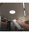 V-Tac 30W/60W/30W Designer loftlampe med fjernbetjening - 3-i-1 CCT, dæmpbar, mørkebrun kant, Ø43cm