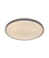 V-Tac 60W LED loftslampe med fjernbetjening - 3-i-1 CCT, dæmpbar, grå kant, designer domelight