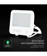 V-Tac 50W LED projektør - 135lm/W, IP65, hvidt hus, 6500K, Cree chip, 6 års garanti