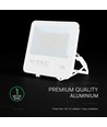 100W LED projektør - 135lm/W, IP65, hvidt hus, 6 års garanti, CREE chip