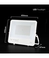 200W LED projektør - 135lm/W, IP65, hvidt hus, Cree chip, 6 års garanti