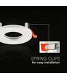 GU10 indbygningsspot - Rund, hvid, aluminium, IP44, uden lyskilde