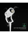 GU10 havespot med spyd - Hvid, aluminium, IP65, uden lyskilde