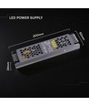 120W / 24V DC Slim strømforsyning til LED strips - 5A, IP20 indendørs