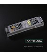 120W / 12V DC strømforsyning til LED strips - 10A, IP20, Slim design