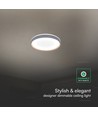 V-Tac 60W Designer loftlampe med fjernbetjening - 3-i-1 CCT, dæmpbar, træ finish