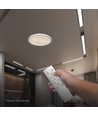 60W LED designer loftslampe med fjernbetjening - 3-i-1 CCT, dæmpbar, sort ring, inkl. lyskilde