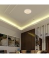 V-Tac 30W/60W/30W LED loftlampe med fjernbetjening - 3-i-1 CCT, dæmpbar, grå ring, inkl. lyskilde