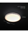 V-Tac 30W/60W/30W LED loftlampe med fjernbetjening - 3-i-1 CCT, dæmpbar, træ-finish, designerlampe