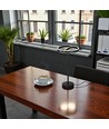 V-Tac 25W LED designer bordlampe - 4000K, mat sort, dekorativ
