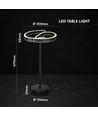 V-Tac 25W LED designer bordlampe - 4000K, mat sort, dekorativ