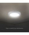 V-Tac 18W Ø22,5cm Backlit påbygningspanel - 3-i-1 CCT, Cree chip, 6 års garanti, rund