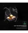 V-Tac 9W Solara væglampe med sensor - Solcelle, PIR sensor, IP65, 3-i-1 CCT, sort hus