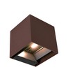 V-Tac 9W Solara væglampe med sensor, CCT - IP65, PIR sensor, Cortenfarvet hus, solcelle, 3 lyskulører