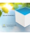 V-Tac 9W Solara væglampe med sensor - IP65, hvidt hus, 3-i-1 CCT, solcelle LED med PIR sensor