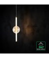 8W LED designer pendel - Ø15cm, 3000K, Amber/Hvid, dekorativ loftlampe