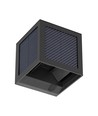 V-Tac 9W Solara væglampe med sensor - IP65, sort, 3-i-1 CCT, solcelle, PIR sensor