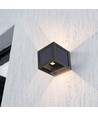 V-Tac 9W Solara væglampe med sensor - IP65, sort, 3-i-1 CCT, solcelle, PIR sensor