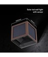V-Tac 9W Solara væglampe med sensor, CCT - IP65, Corten hus, solcelle, PIR sensor