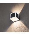 V-Tac 9W LED solcelle væglampe med sensor - CCT, IP65, hvidt hus, PIR sensor