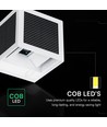 V-Tac 9W LED solcelle væglampe med sensor - CCT, IP65, hvidt hus, PIR sensor