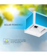 V-Tac 9W LED solcelle væglampe med sensor - CCT, IP65, hvidt hus, PIR sensor