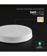 6W Ø12cm LED påbygningspanel - CCT, Backlit, CREE chip, 6 års garanti, rund