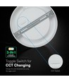 6W Ø12cm LED påbygningspanel - CCT, Backlit, CREE chip, 6 års garanti, rund