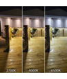 5m 10,5W/m Vandtæt COB CCT LED strip RA90 - 24V DC, IP68, 576 LED pr. meter