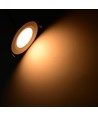6 stk. 12V downlight - 2,5W, rund, inkl. kopbor og quick connector, til båd mm.