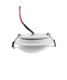 6 stk. 12V downlight - 2,5W, rund, inkl. kopbor og quick connector, til båd mm.