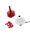 6 stk. downlight - 2,5W, rund, inkl. kopbor og quick connector