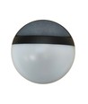 Outlet: 12W LED væglampe - IP54 udendørs, rund, sort, inkl. lyskilde