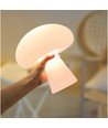Opladelig LED svampe bordlampe - Hvid, touch dæmpbar, CCT, IP54