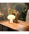 Opladelig LED svampe bordlampe - Hvid, touch dæmpbar, CCT, IP54