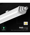 60cm 18W vandtæt LED armatur, Gennemfortrådet - 120lm/W, Cree chip, 6 års garanti, IP65