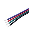 10m 1,2mm² RGB kabel - 4-ledet (16AWG), 12-24V til LED strip
