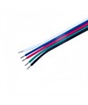 10m RGBW Kabel - 5x0,35mm², 12V-24V, til LED strip