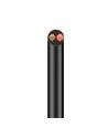 20m Kabel rød/sort, sort rund - 2x0,35mm², 12V-24V, til LED strip