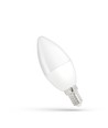 E14 8W LED kertepære - C38, Matteret glas
