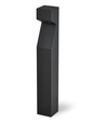 Sort Z havelampe - 8W, 80 cm, IP65 udendørs, inkl. lyskilde