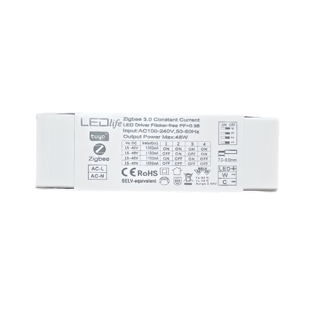 48w 1050-1200ma Cct Driver Til Led Panel - 15-40v, Zigbee, Hue Kompatibel, Cct Justerbar - Ledlife
