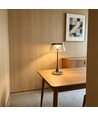 Opladelig LED bordlampe - Sølv, touch dæmpbar, CCT, IP54