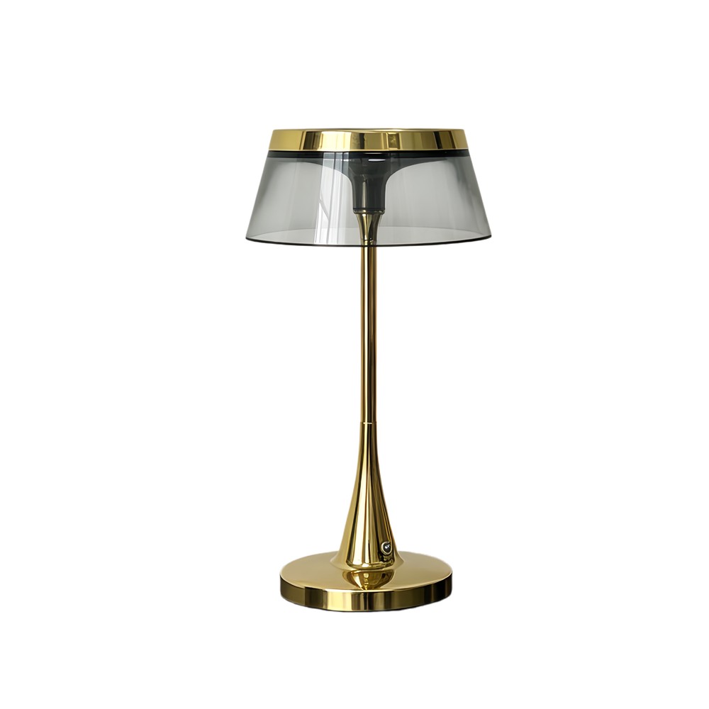 Opladelig LED bordlampe - Guld, touch dæmpbar, CCT, IP54 inde/ude - Dæmpbar : Dæmpbar, Kulør : CCT (Varm til Kold Hvid) Opladelig LED bordlampe - Guld, touch dæmpbar, CCT, IP54 inde/ude - Dæmpbar : Dæmpbar, Kulør : CCT (Varm til Kold Hvid)