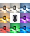 20cm RGB+CCT LED Pullertlampe - Sort, 8W, IP65, Zigbee Hue kompatibel
