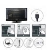 80cm USB LED strip til TV og PC - 60 LED pr. meter