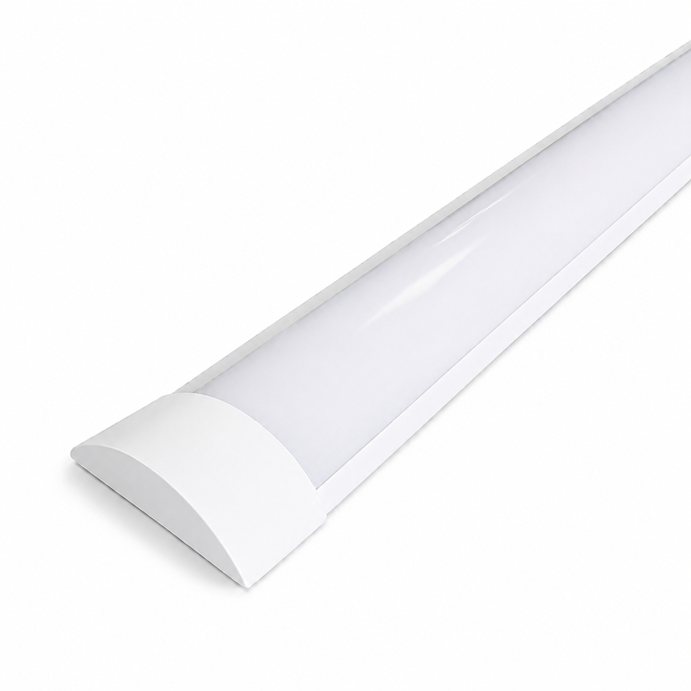 150cm 50W komplet LED armatur - 3 års garanti, 120 lm/w - Dæmpbar : Ikke dæmpbar, Kulør : Neutral billede