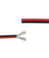 5m Kabel rød/sort - 2x0,35mm², 12V-24V, til LED strip