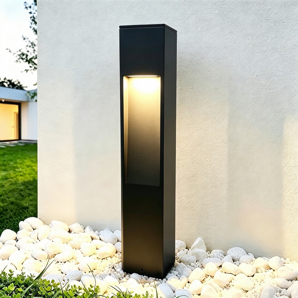 Sort havelampe - 13W, 100 cm, IP65 udendørs, inkl. lyskilde - Kulør : Varm