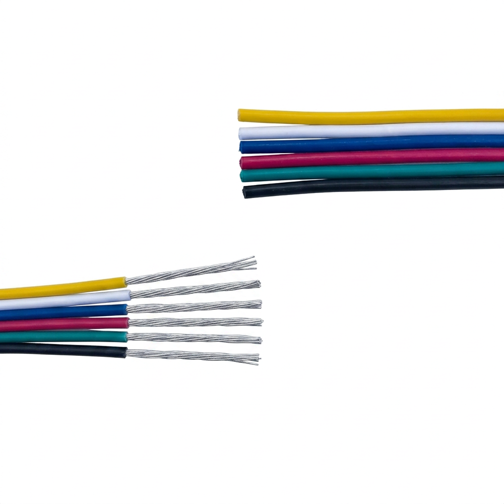 5m RGBCCT Kabel - 6x0,35mm ², 12-24V, til LED strip